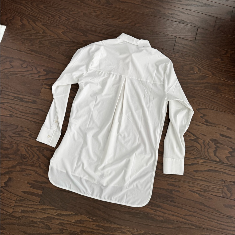 Peach brand White Hi-Low Button Down Shirt - Sz S - Picture 2 of 7